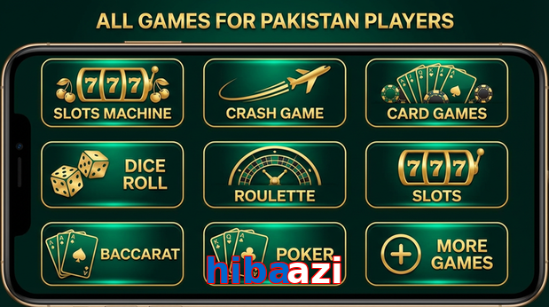 Main screen of Hibaazi games page for PK players